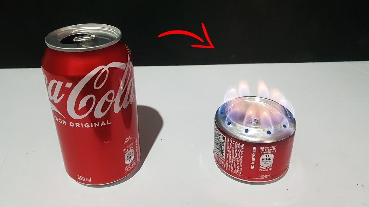 Como Fazer Um Mini Fogareiro Usando Lata de Refrigerante