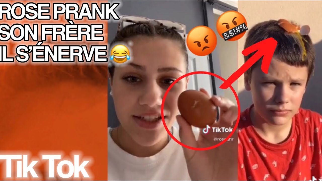 🟡ROSE.THR PRANK SON FR&Egrave;RE IL S&rsquo;&Eacute;NERVE 😂😱 - ROSE THR BEST-OF TIK TOK