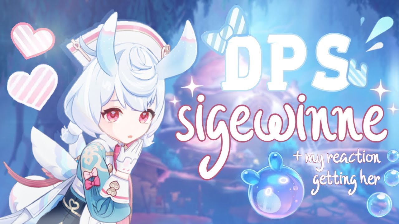 building a DPS sigewinne + my reaction getting her!! Genshin Impact