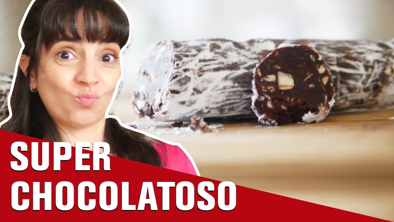 SALAME DE CHOCOLATE: receta fácil con chocolate (Rocky road)