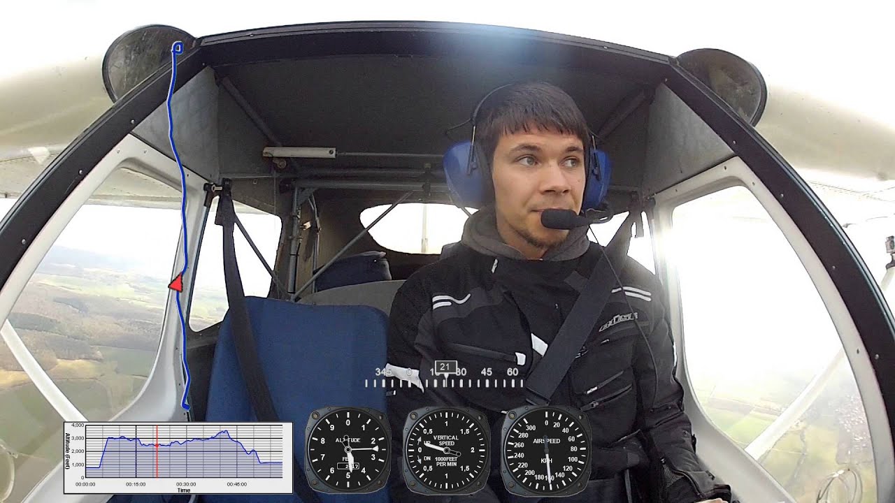 UL-Schulungsflug solo Überland Hassfurt-Eisenach Intercom Tecnam P-92E zur SPL-Lizenz
