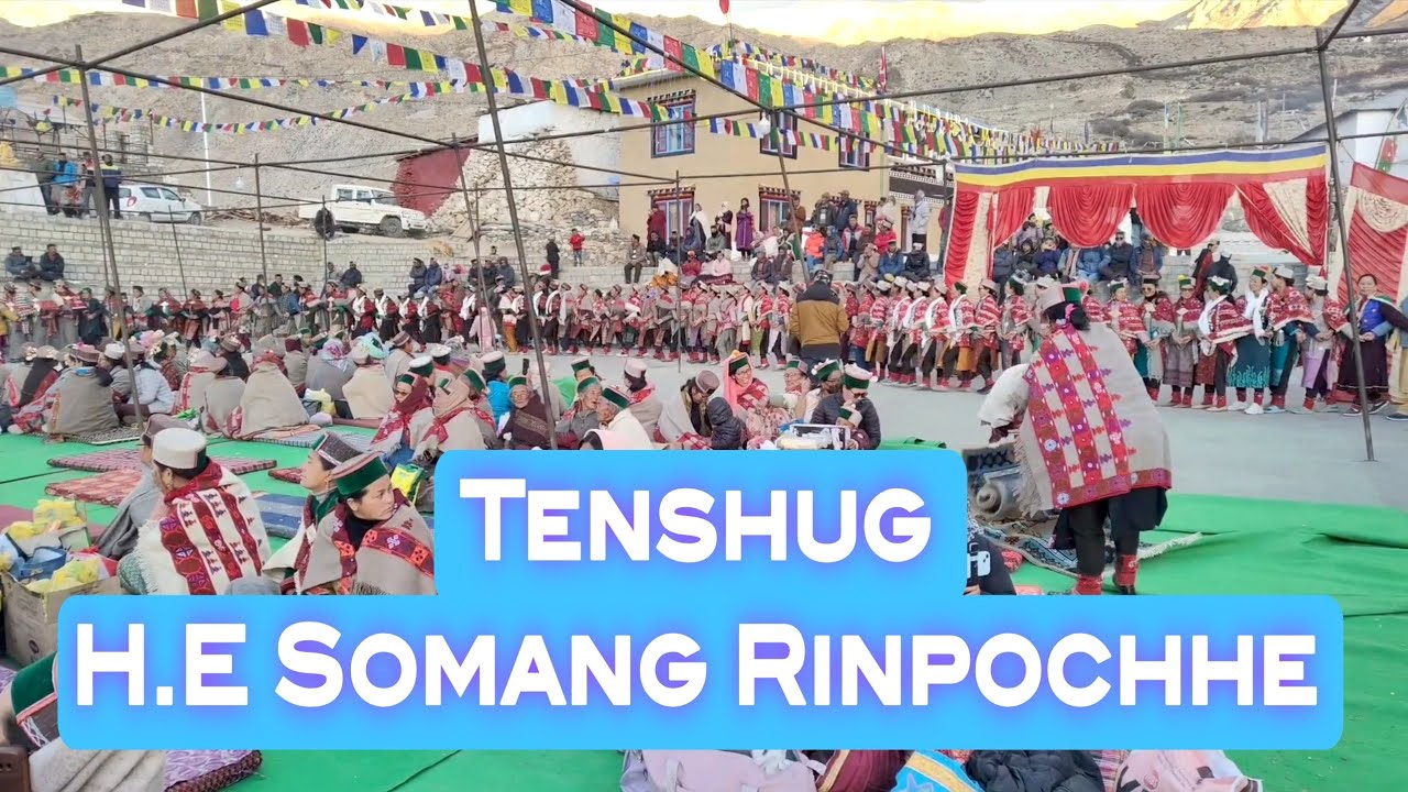 Huge Crowd on Tenshug Program of H.E Somang Rinpochhe at Nako 