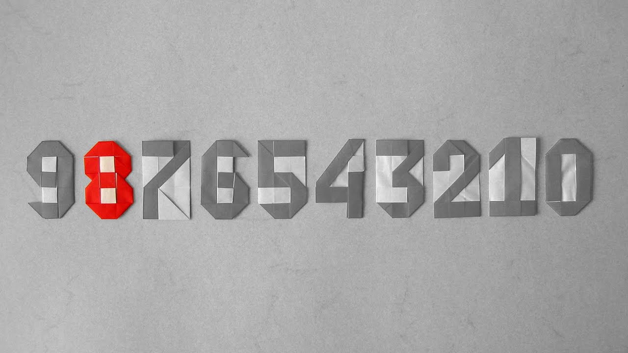 Origami Instructions: Number Eight (Andrey Lukyanov)