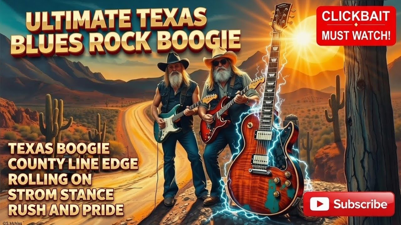 🔥 Ultimate Blues Rock Boogie | Texas Shuffle Groove & Gritty Guitar Riffs 🎸 ZZ Top Style!
