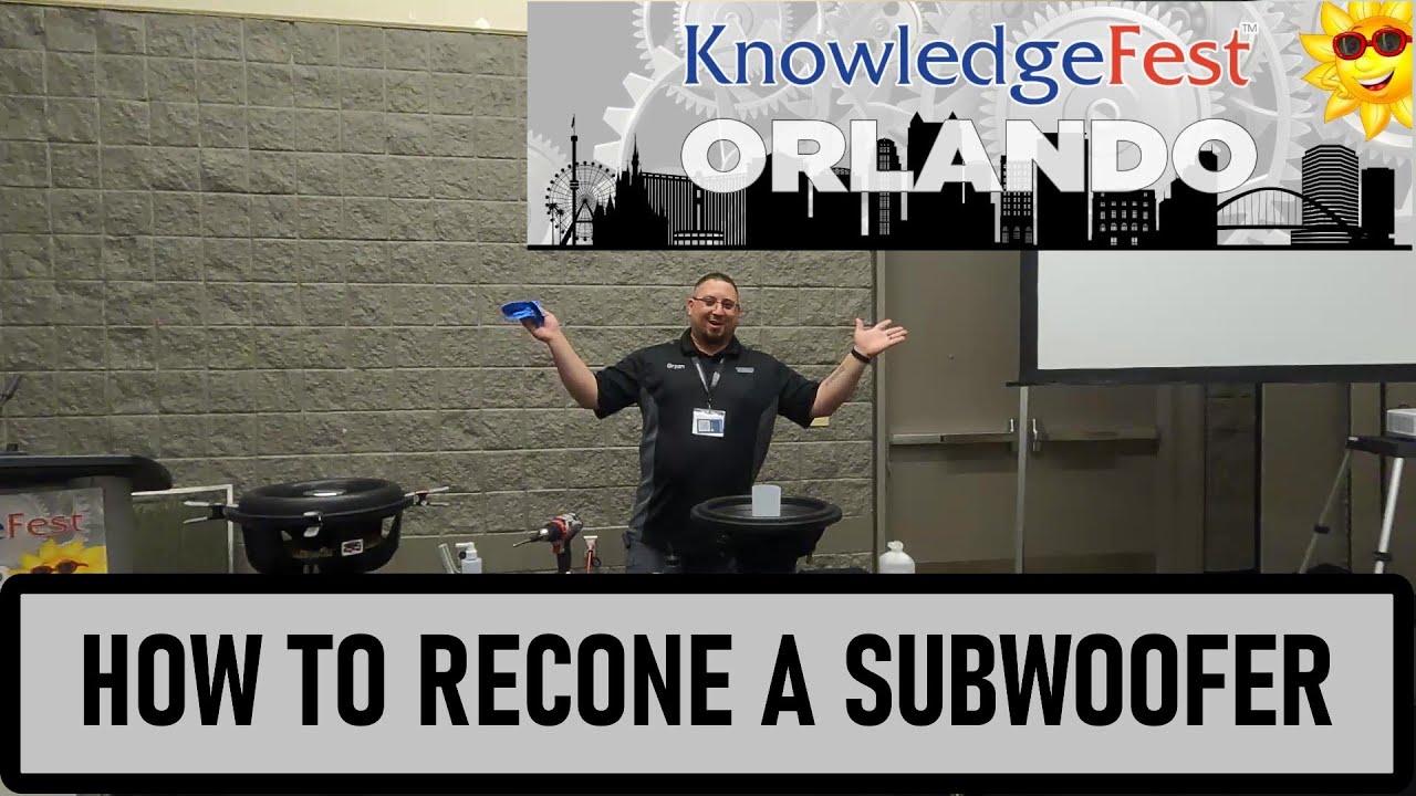 Sundown at KnowledgeFest Orlando 2023 - Woofer recone training