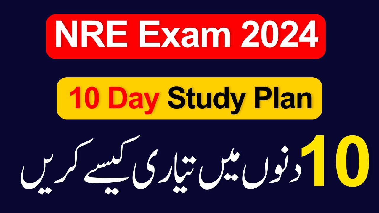 10 Days Study Plan NRE Step-1