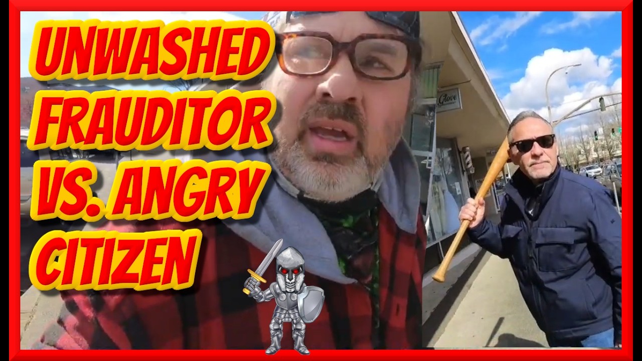 Unwashed Frauditor Gets Chased By Angry Citizen