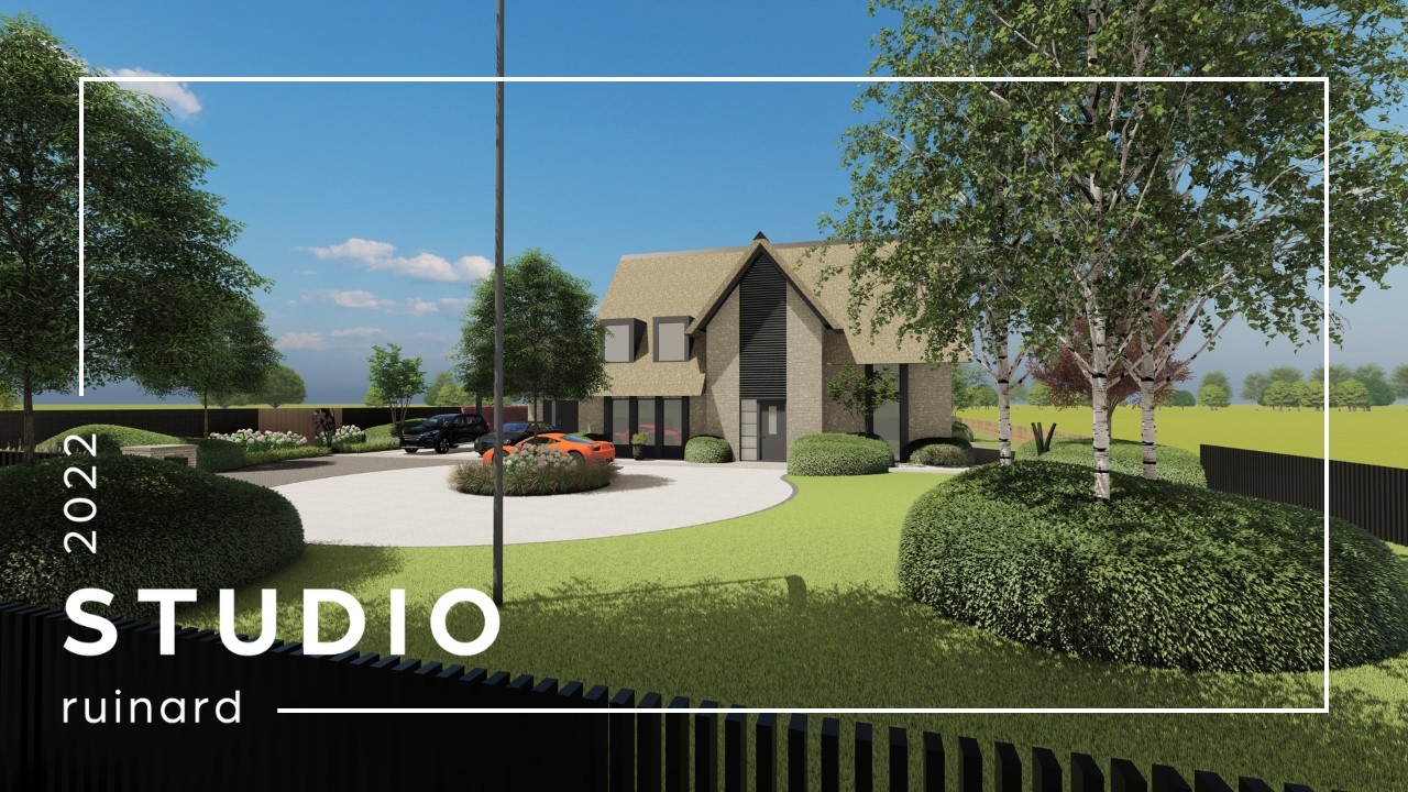 Studio Ruinard | 3D Tuinontwerp | Wide Horizon | Landelijke tuin met moderne uitstraling