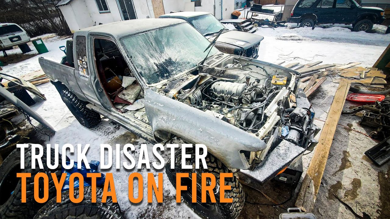 Worst Day Ever! Fire DESTROYS the Toyota & new V8 engine