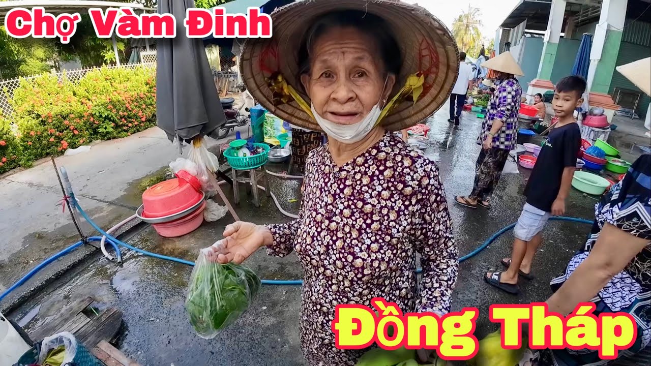 Chợ Vàm Đinh Lai Vung Đồng Tháp Người Lớn Tuổi Khó Khăn Hạnh Phúc Nhận Quà Canada | Khương Nhựt Minh