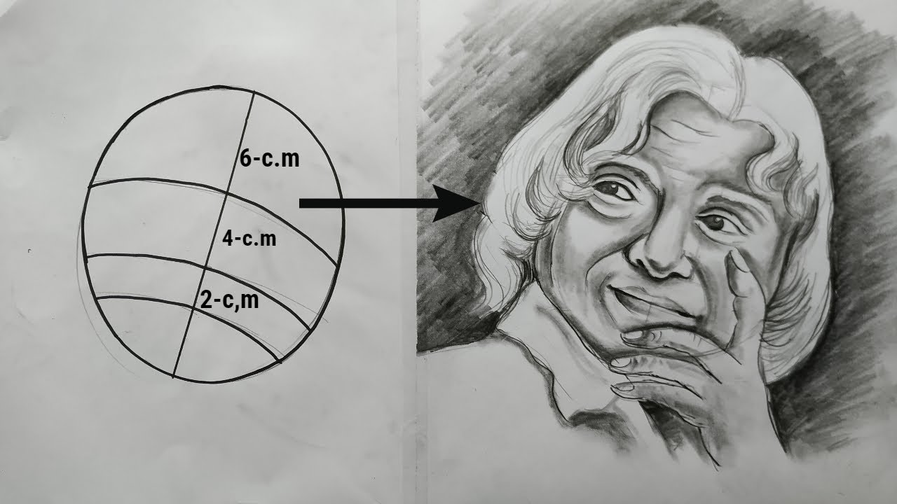 how to draw apj abdul kalam with pencil sketch step by step for beginners,apj abdul kalam drawing,