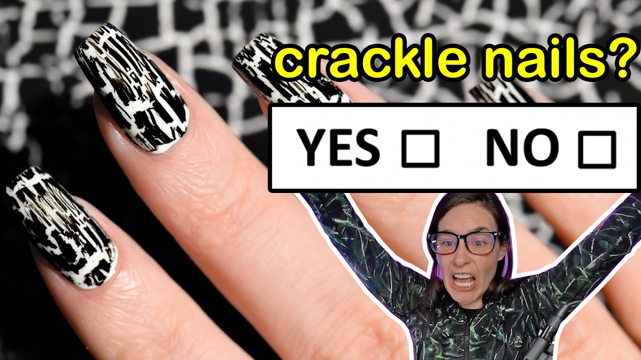 Wear crackle nails or nah? (return of the 2000s trend)