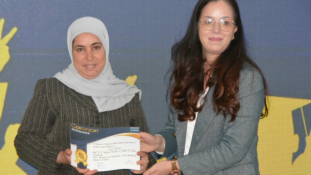 Cérémonie de remise de prix d'excellence2023/2024