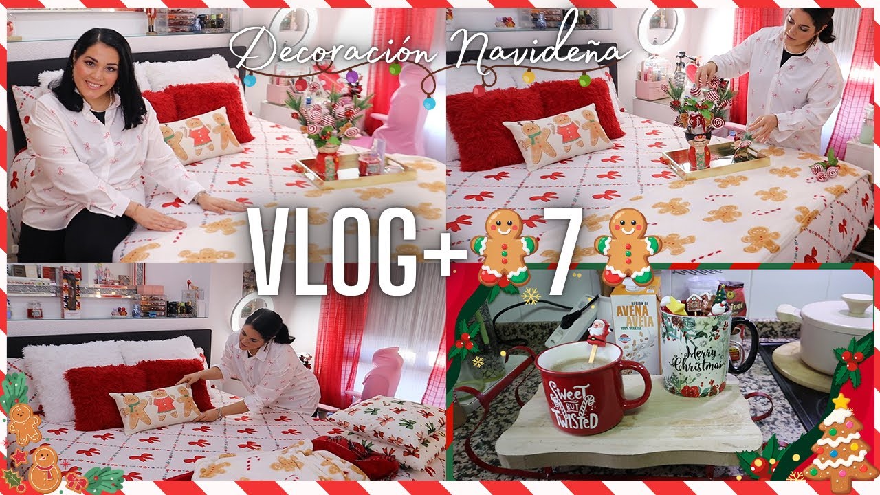 ❄️VLOG+7❄️DECORACI&Oacute;N NAVIDE&Ntilde;A🎅 HABITACI&Oacute;N 2025🎄