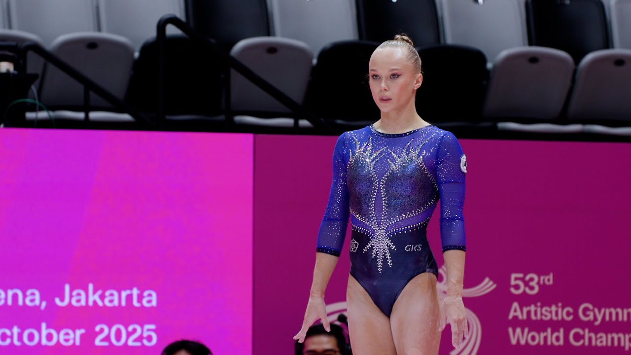 Angelina Melnikova (AIN) - BB - Podium Training - 2025 World Championships Jakarta