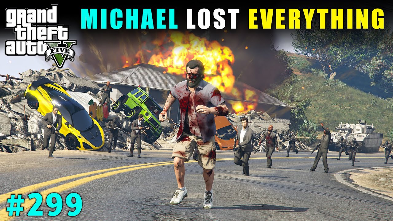 MICHAEL LOST EVERYTHING AND BECAME HOMELESS! | GTA 5 GAMEPLAY #299 | GTA V
