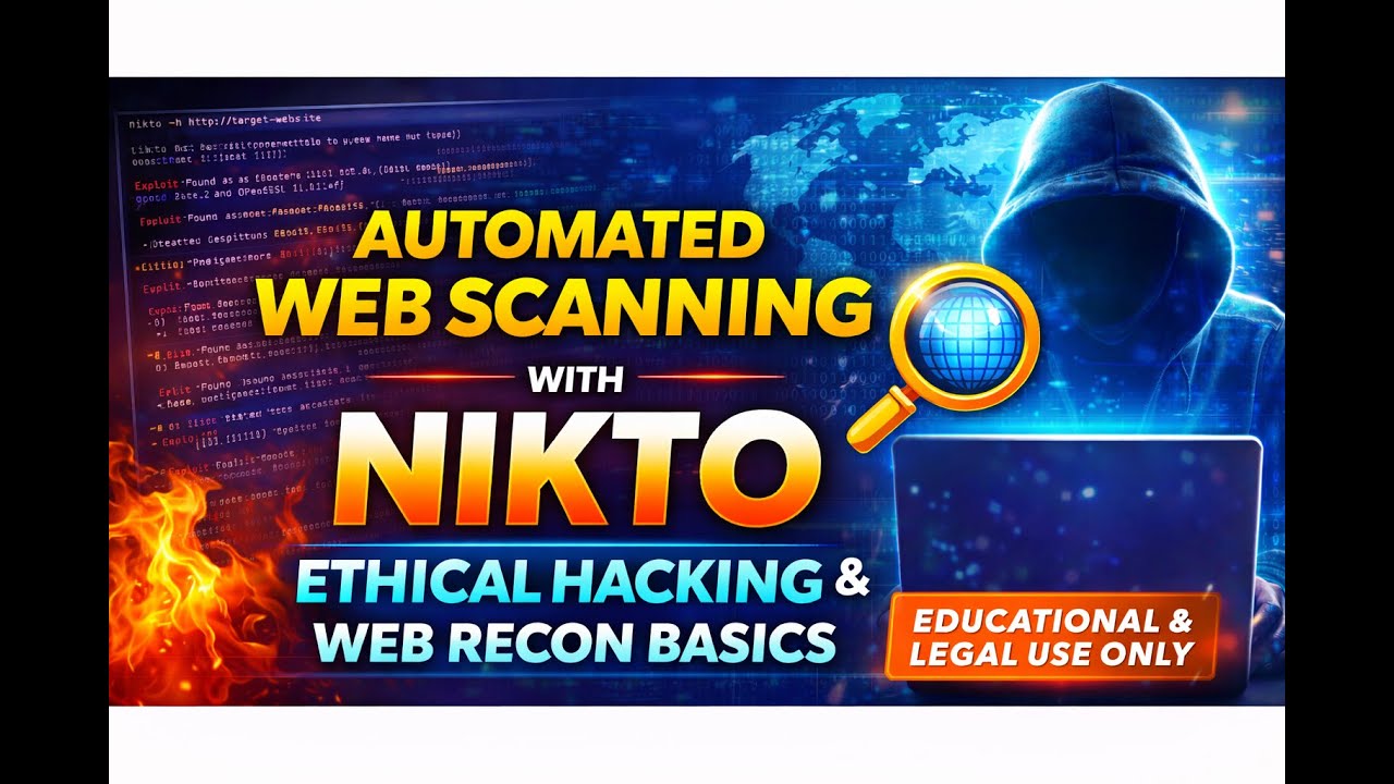 Automated Web Scanning with Nikto | Ethical Hacking Web Reconnaissance