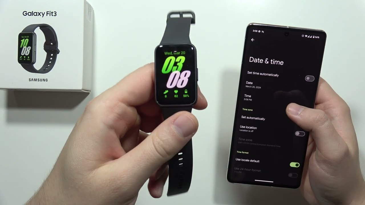 Как изменить время на Samsung Galaxy Fit 3 &mdash; настройка времени