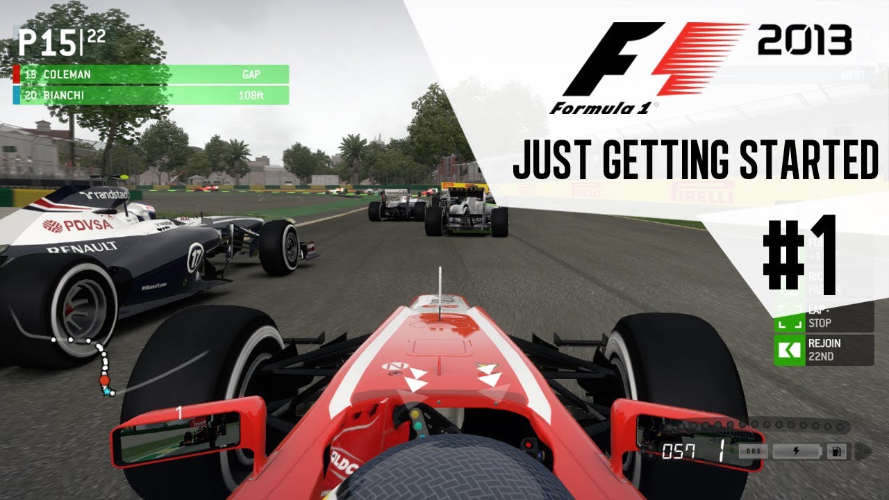 F1 2013 Scenario Mode - Part 1 Just Getting Started - Gameplay - Rookie