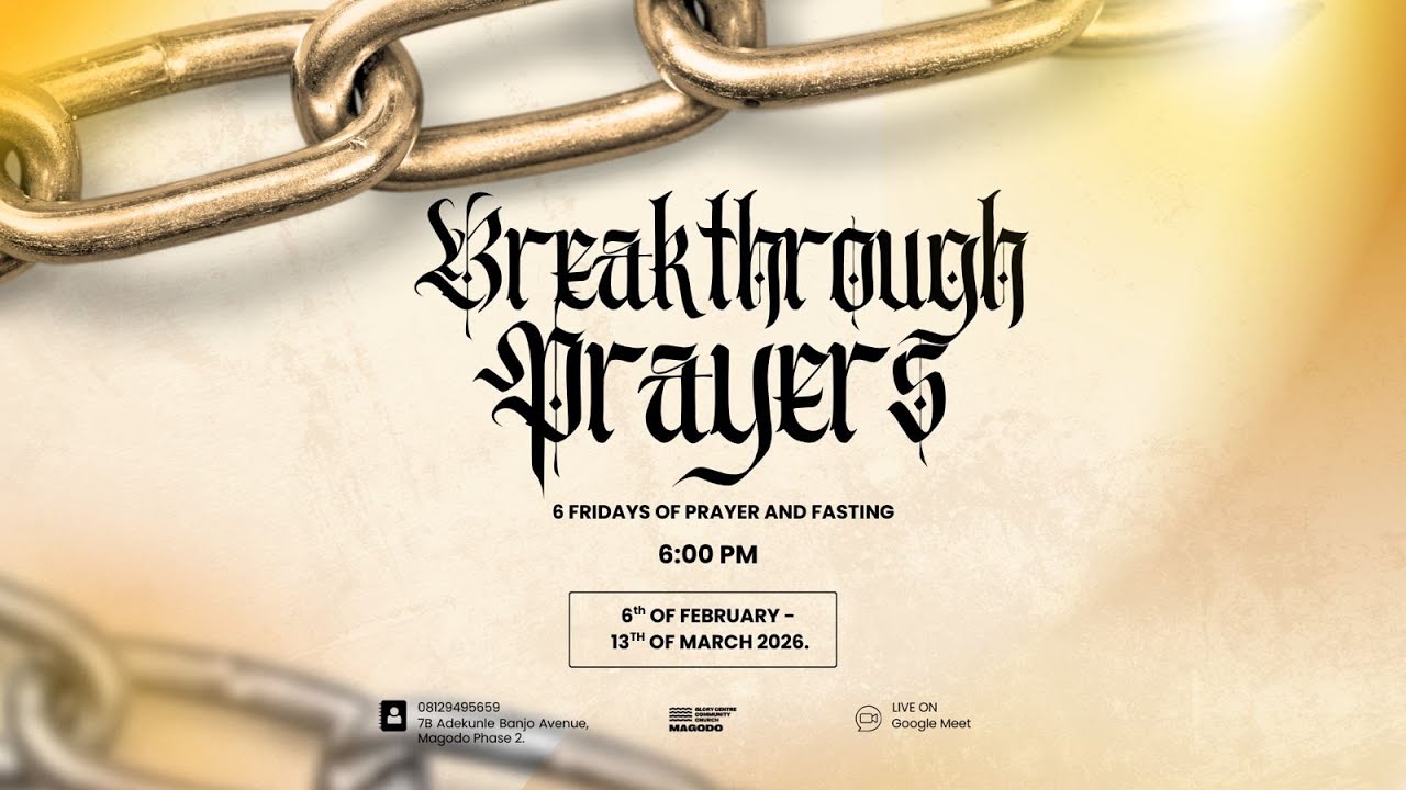 FRIDAY PRAYER AND FASTING WEEK 5