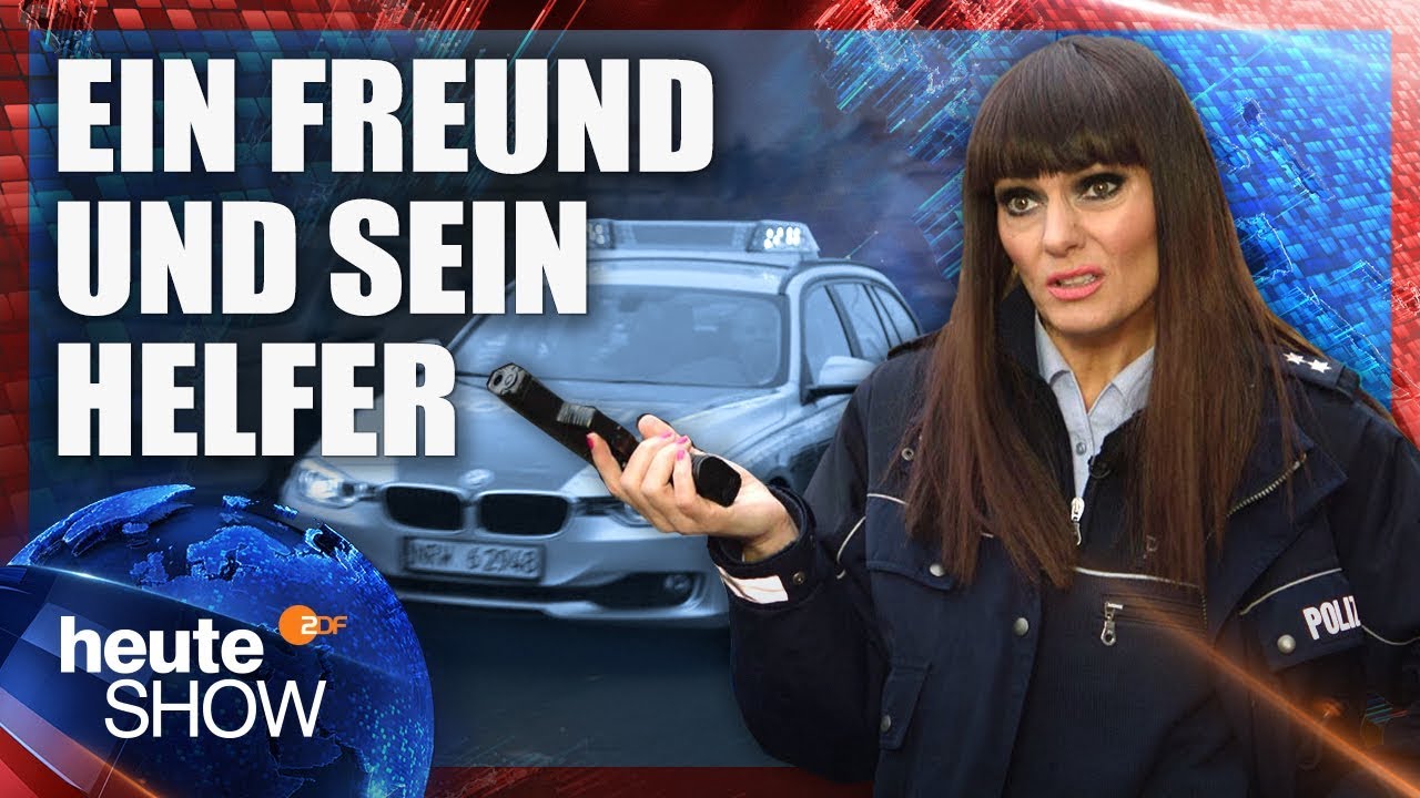 Ein Polizei zu sein, ist Larissas absoluter Traumjob (Martina Hill) | heute-show vom 17.11.2017