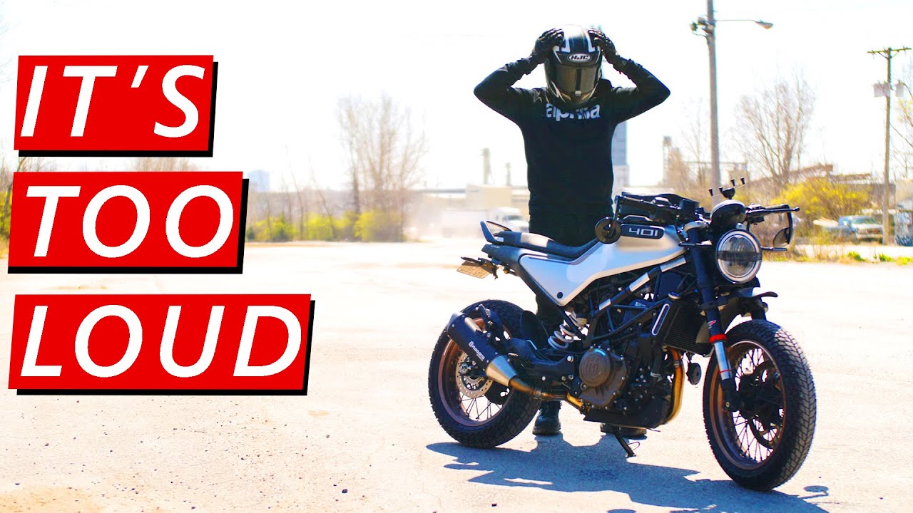 We Installed a FULL Exhaust on his Husqvarna Vitpilen 401! (Custom Build)