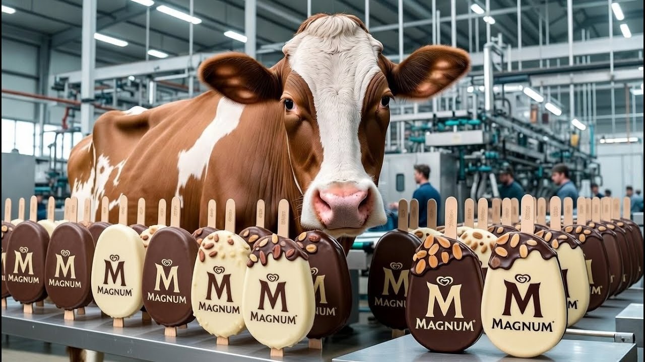COMO se HACEN los HELADOS MAGNUM🍨| HELADOS INDUSTRIALES