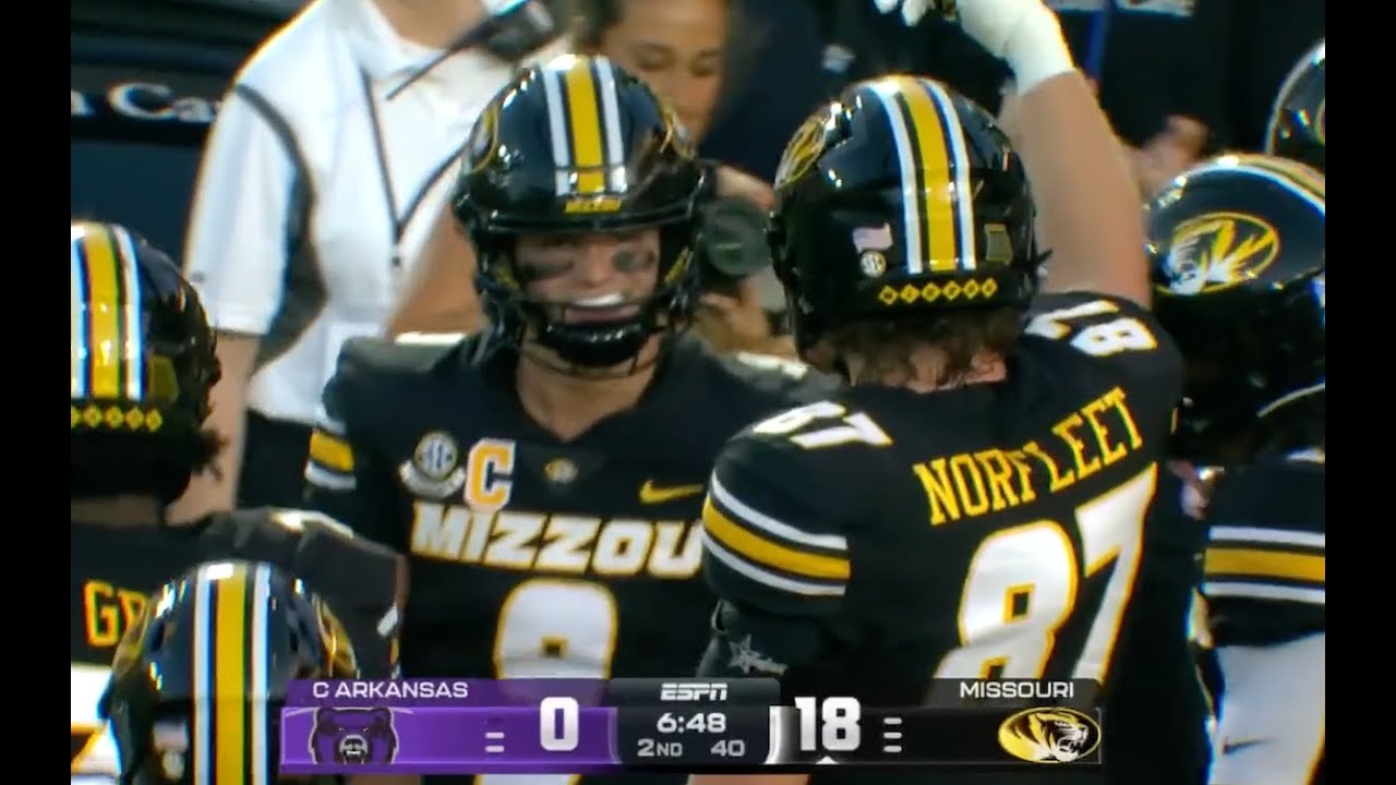 Beau Pribula QB Mizzou highlights | Wk 1 vs Central Arkansas
