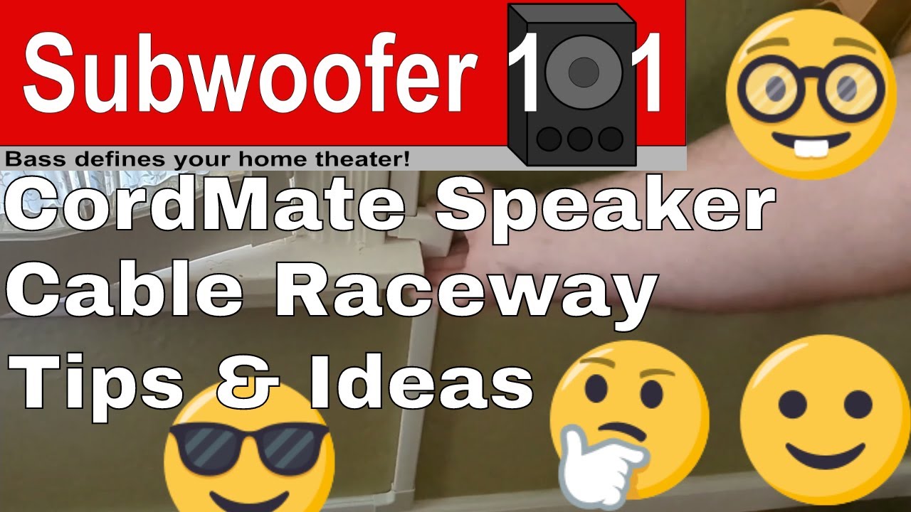 Tips For Hiding Speaker Cables With CordMate III Raceways Home Theater