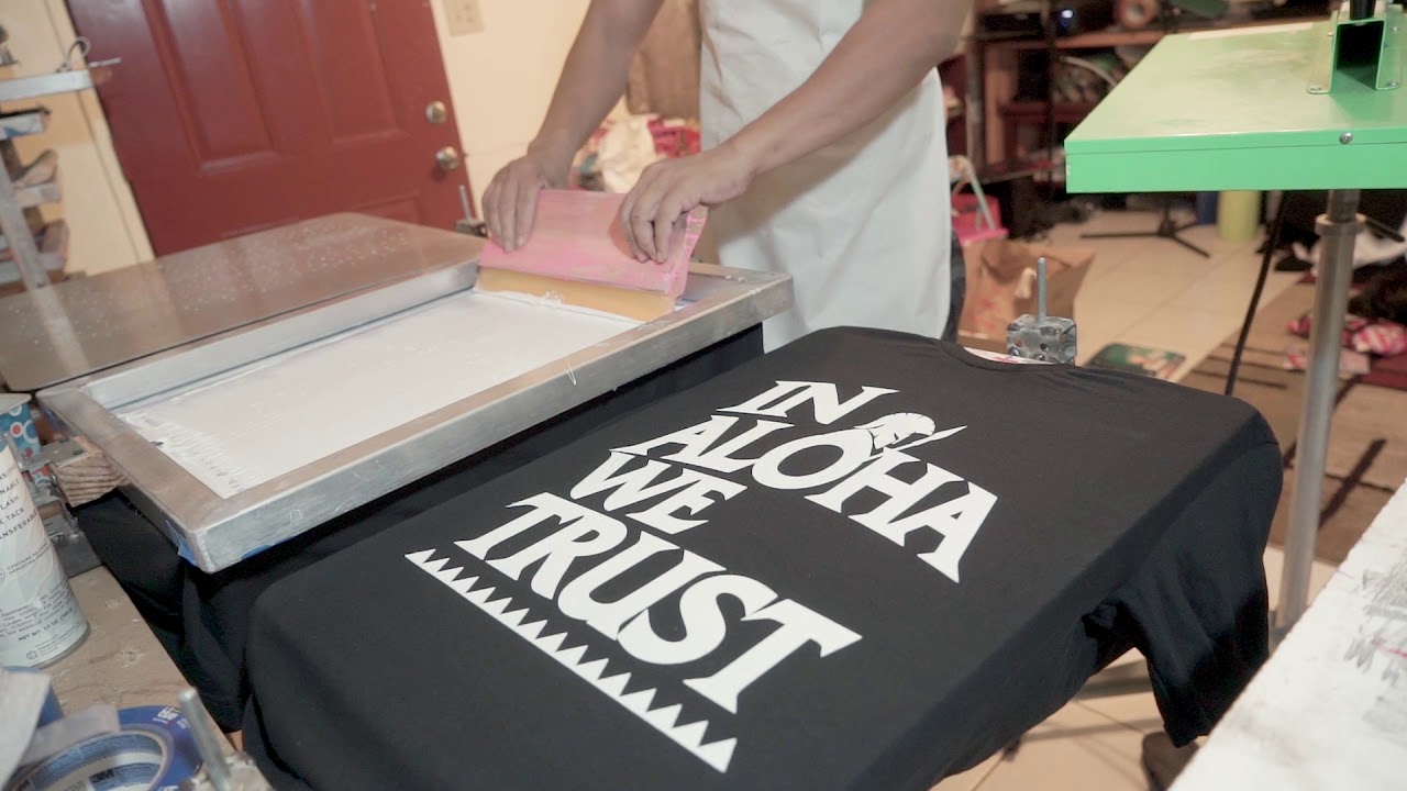 Setting Up With the Thailand Screen Printer Printing Machine 2 Colored Print