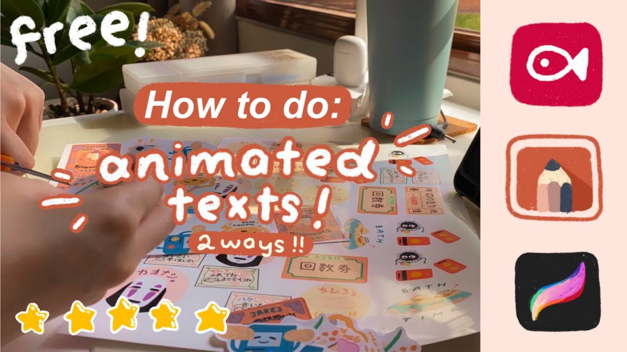 How to do Animated Handwritten Texts to make your videos cuter! (2 methods, super easy!)