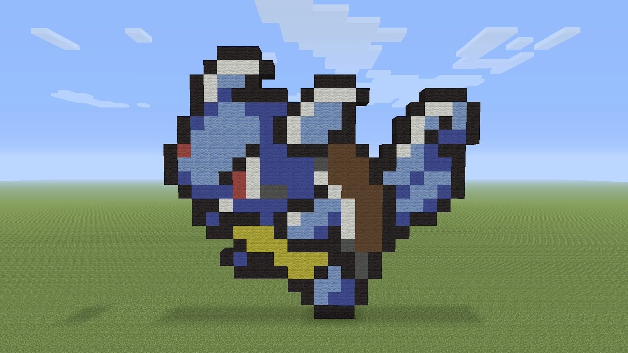 Minecraft Pixel Art - Wartotrle Pokemon #008