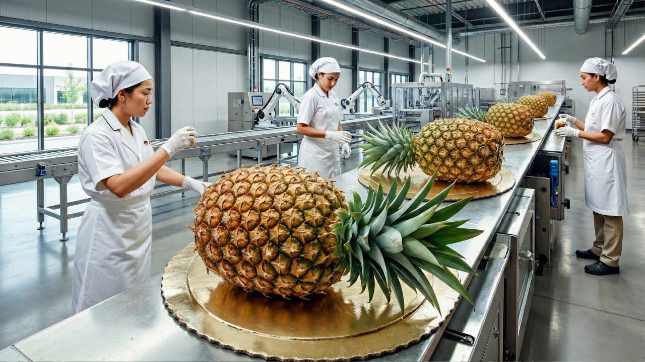 Dentro de la planta procesadora de piña: cómo se procesa la piña