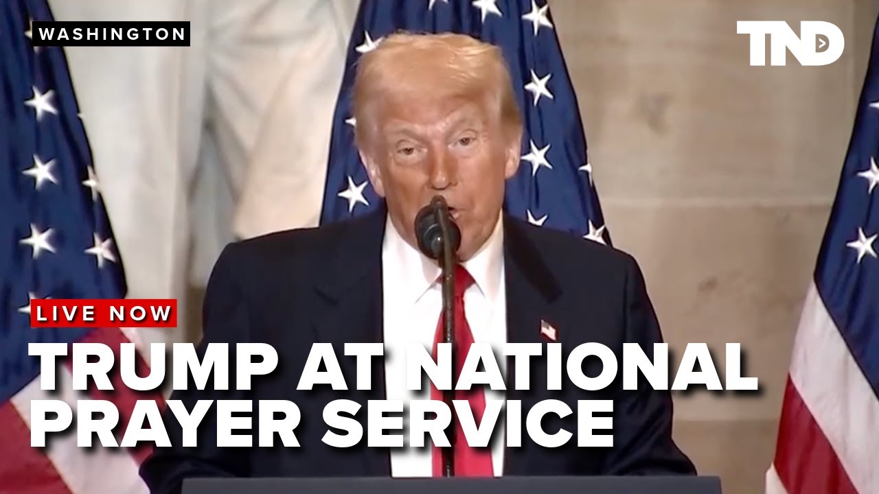 Trump speaks at National Prayer Service at U.S. Capitol in Washington D.C.