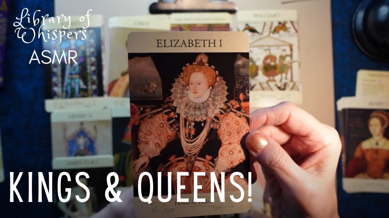 ASMR | British Kings & Queens Cards! Whispered Show & Tell & Reading