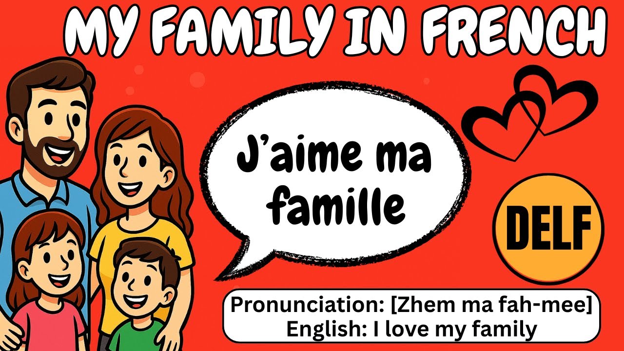 🇫🇷How to Describe Your Family in French | French Speaking & Listening Practice + Easy Pronunciations