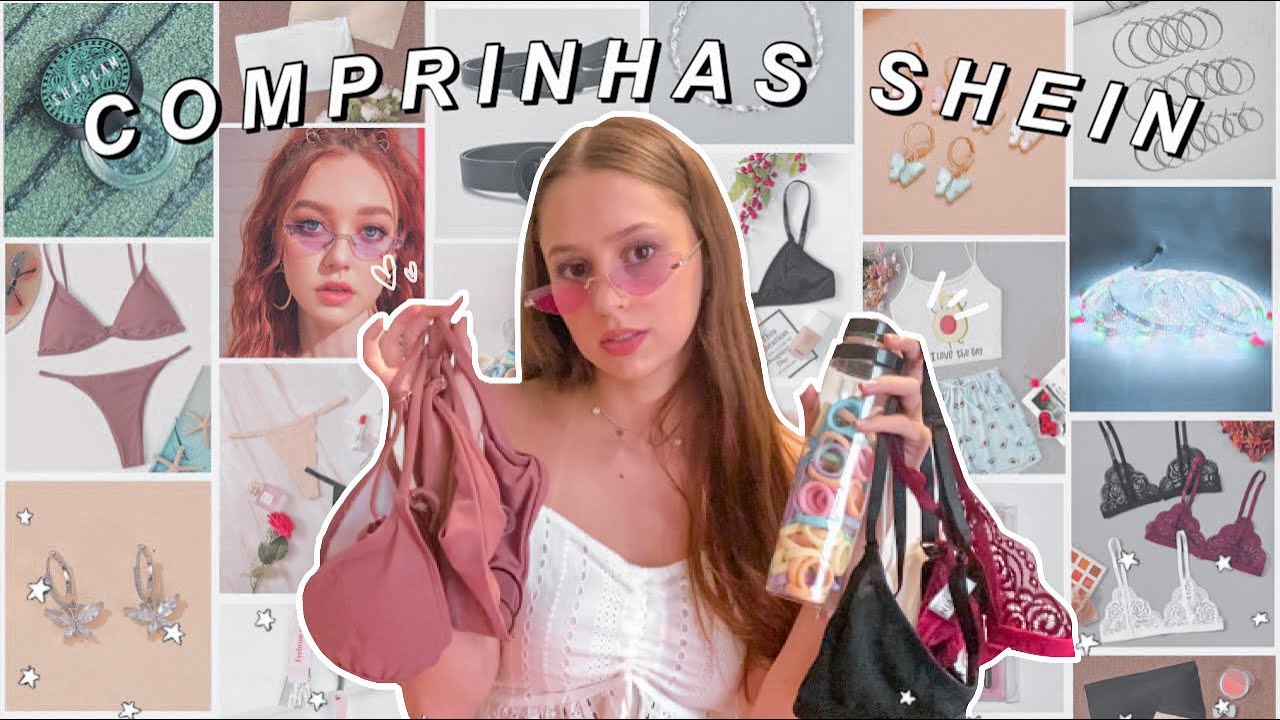 COMPRINHAS NA SHEIN: acessórios, biquini, pijama, make, tops, etc