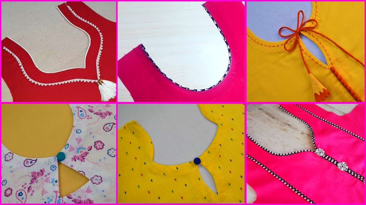 Latest & Trendy Creative Neckline Designs For Kurti 2020