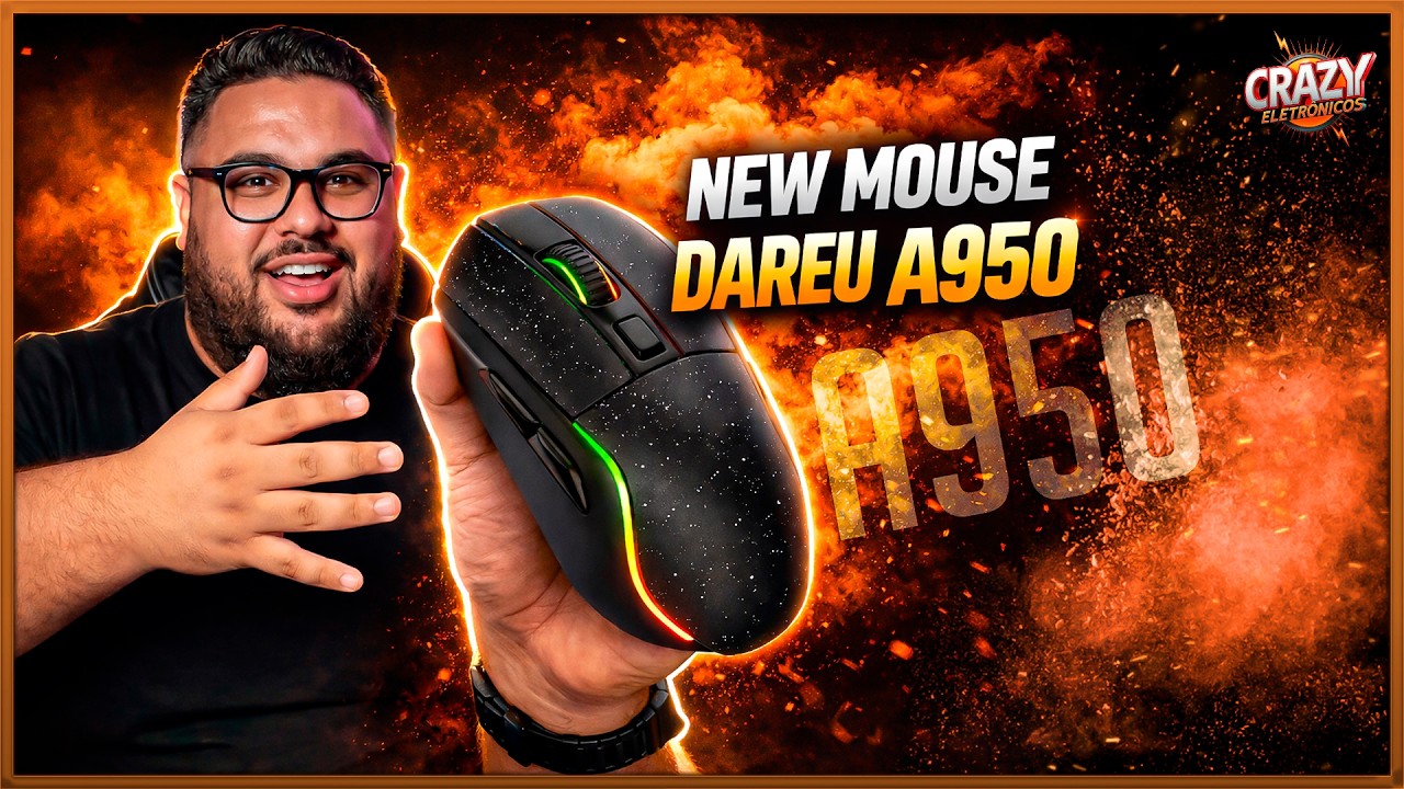 Mouse Dareu A950+ – Leve, Rápido e Insano no Desempenho!