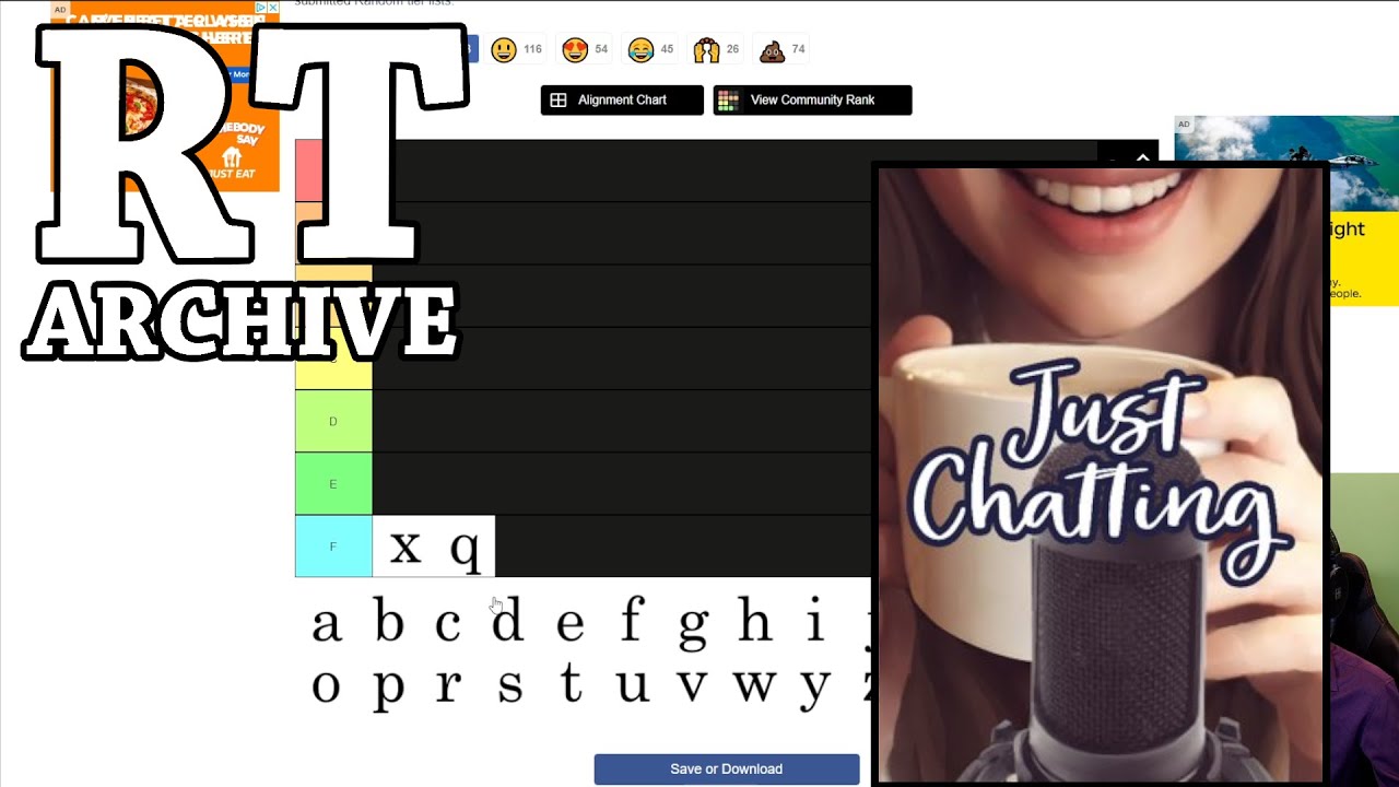 RTGame Streams: Tier Lists