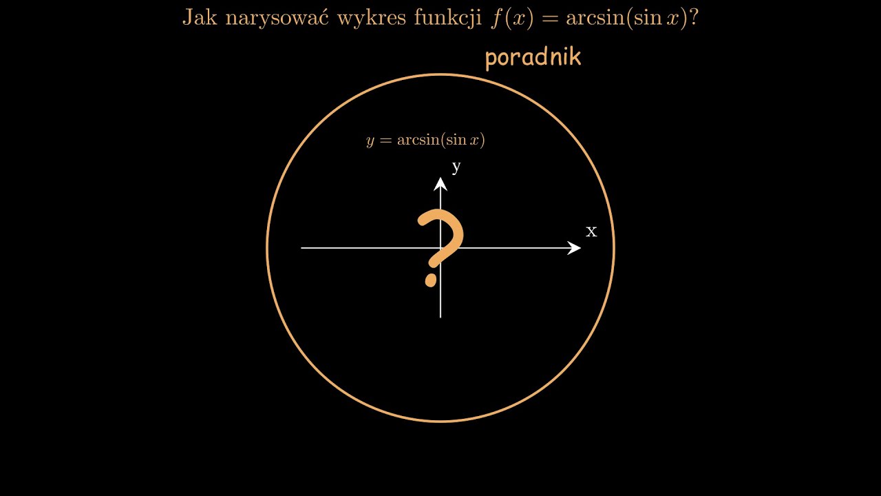 Jak narysować funkcje: y = arcsin(sinx) oraz y = sin(arcsinx)