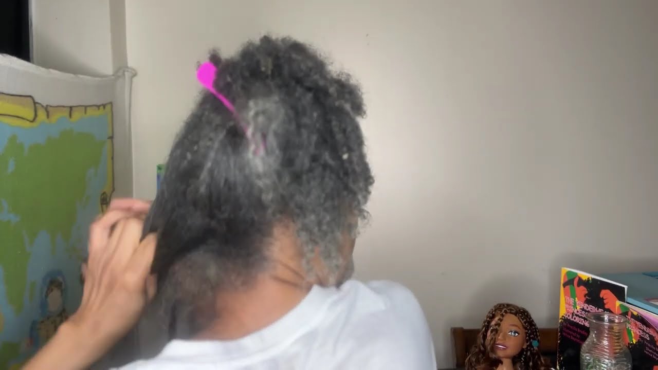 BLOWDRY TENDERHEADED HAIR CHALLENGE #4chair #naturalhairjourney #blowdryhair #hairasmr