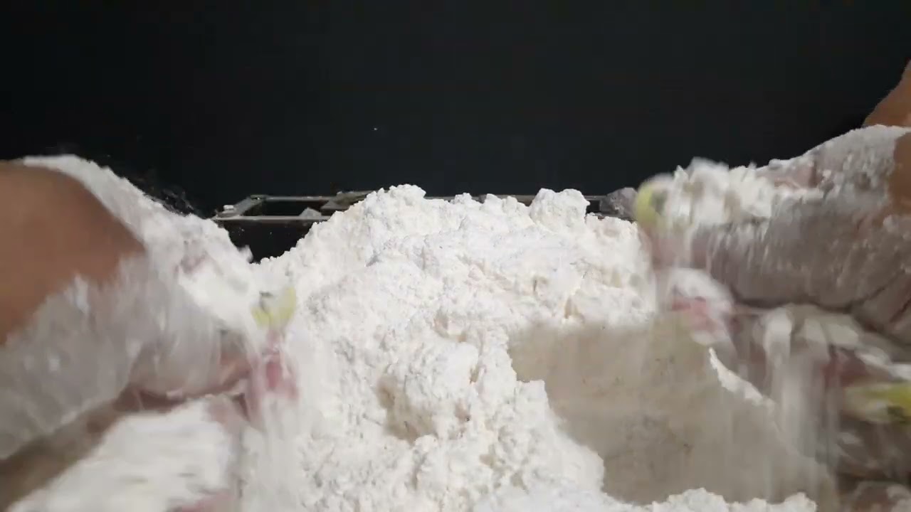 Squeaky pure white baking soda, cornstarch powder play #subscribemychannel #shorts