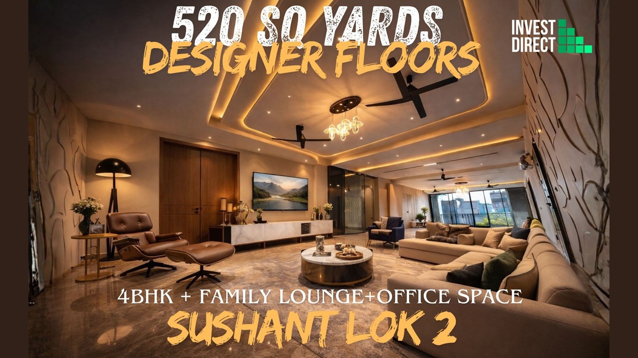 Hidden Gem 4BHK builder floor with designer vibes in Sushant Lok 2, Sector 56, Gurgaon.