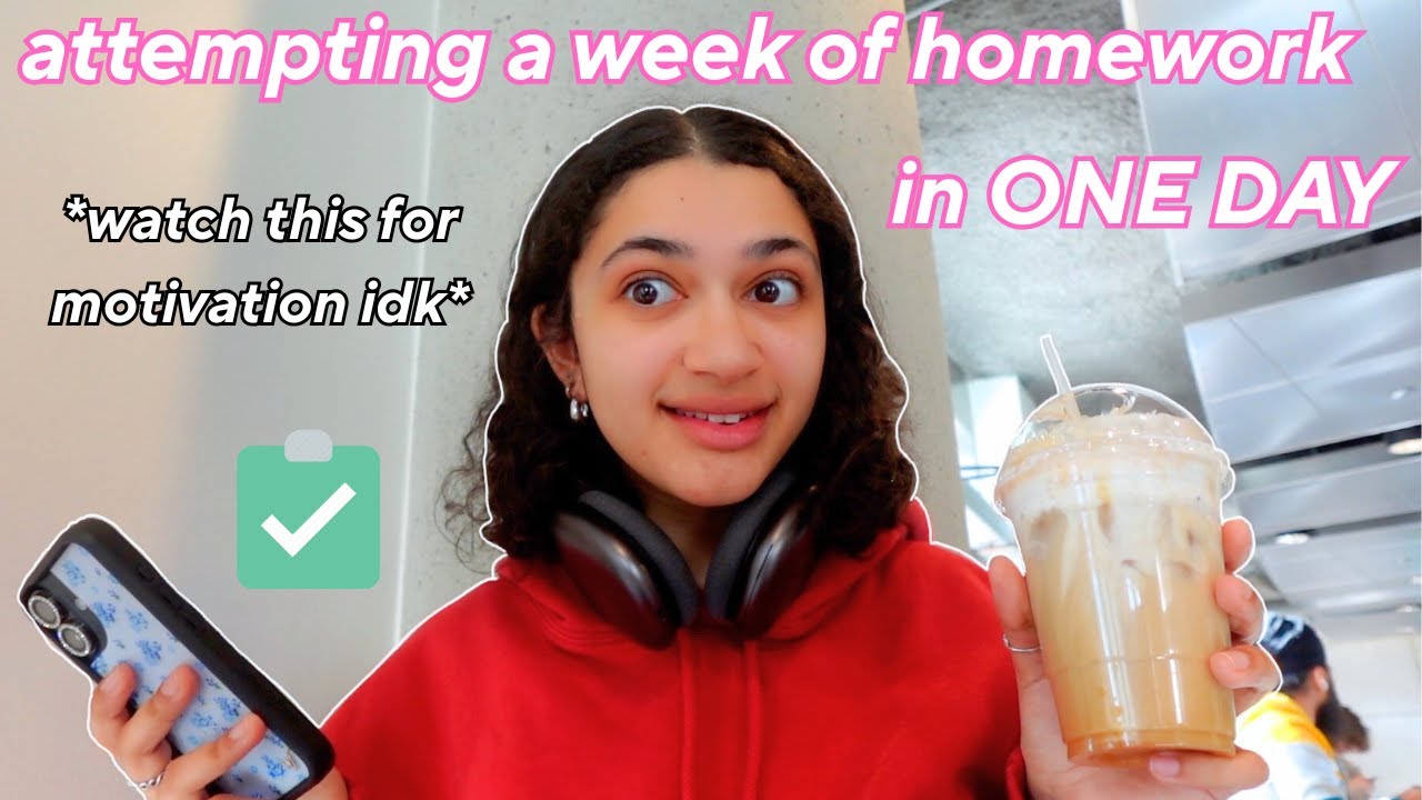 Attempting to do a WEEK of Homework in ONE day *college edition*