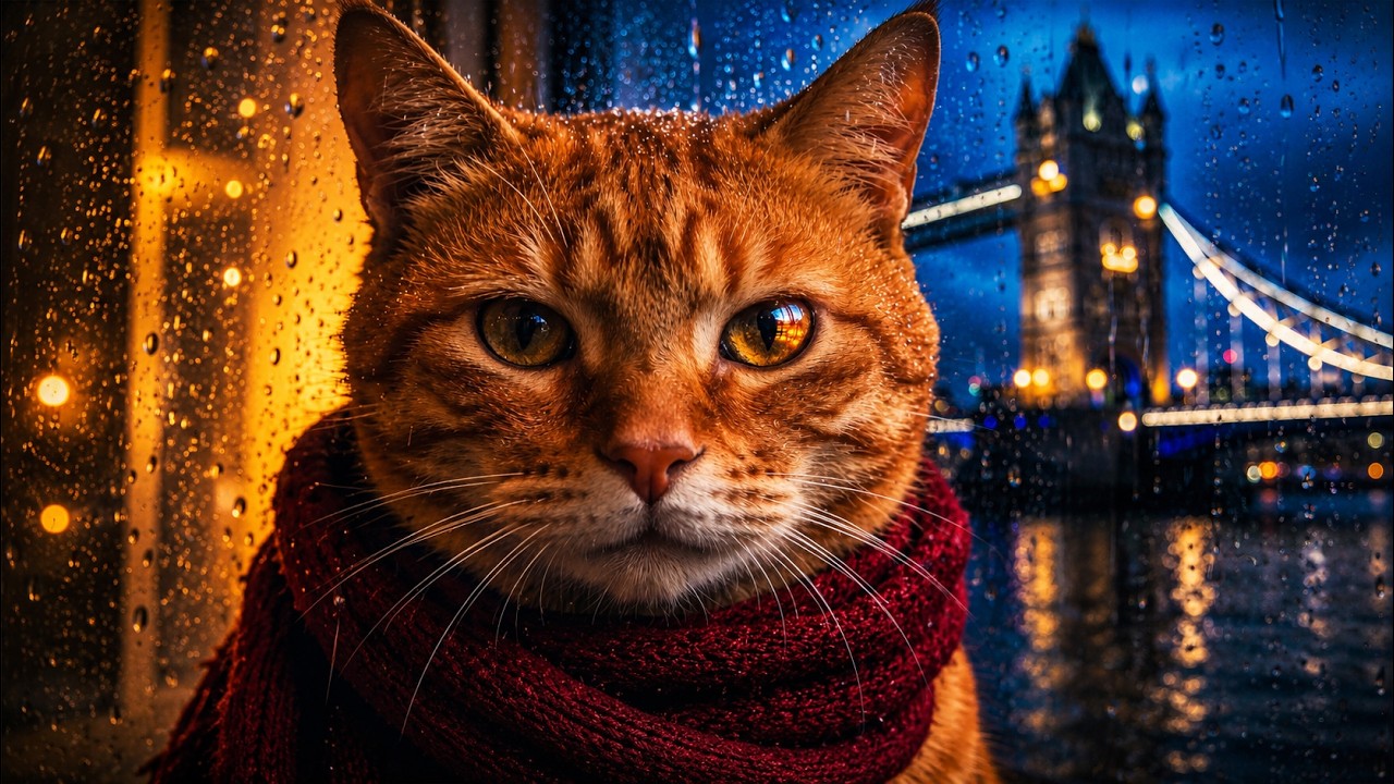 London Rain for 8 Hours 🌧️ Deep Focus, Study & Sleep | Cozy Night Ambience