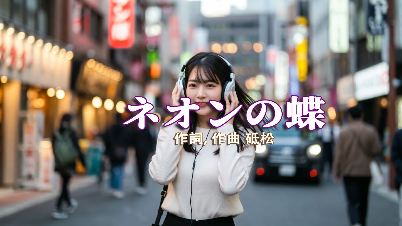 演歌 - ネオンの蝶. 作詞, 作曲 砥松