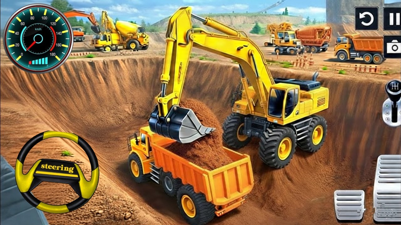 👷👷City Road Construction Simulator 3D 🚧🚧 | Heavy Excavator Simulator & Truck 3D - Android Gameplay