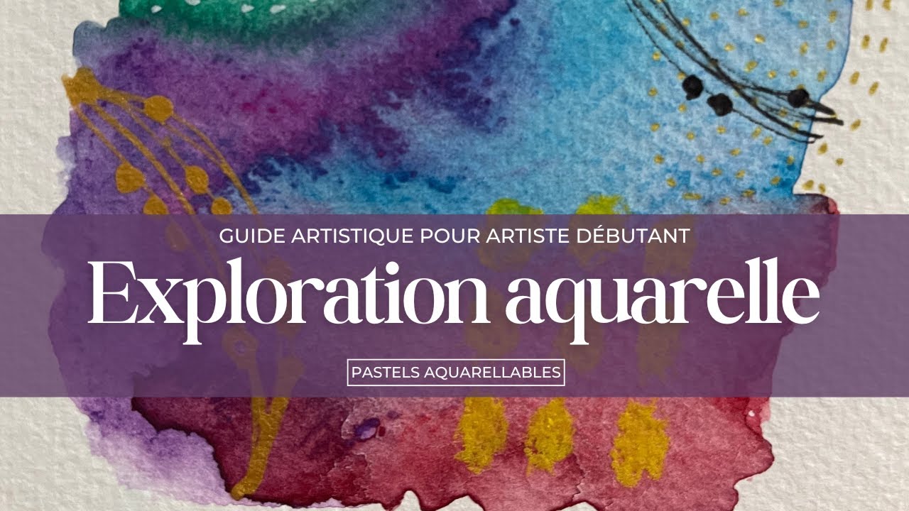 Mon premier essai des pastels aquarellables &ndash; magie garantie !