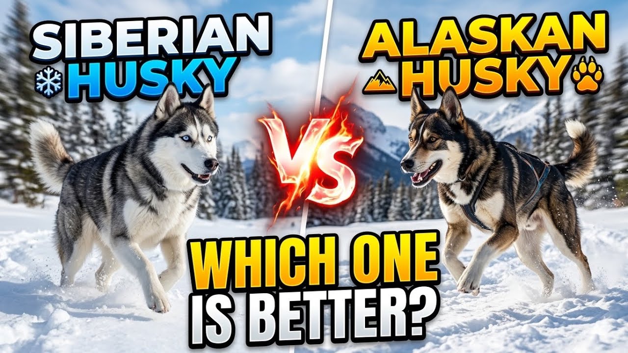 Siberian Huskies vs Alaskan Huskies – What’s the Real Difference?